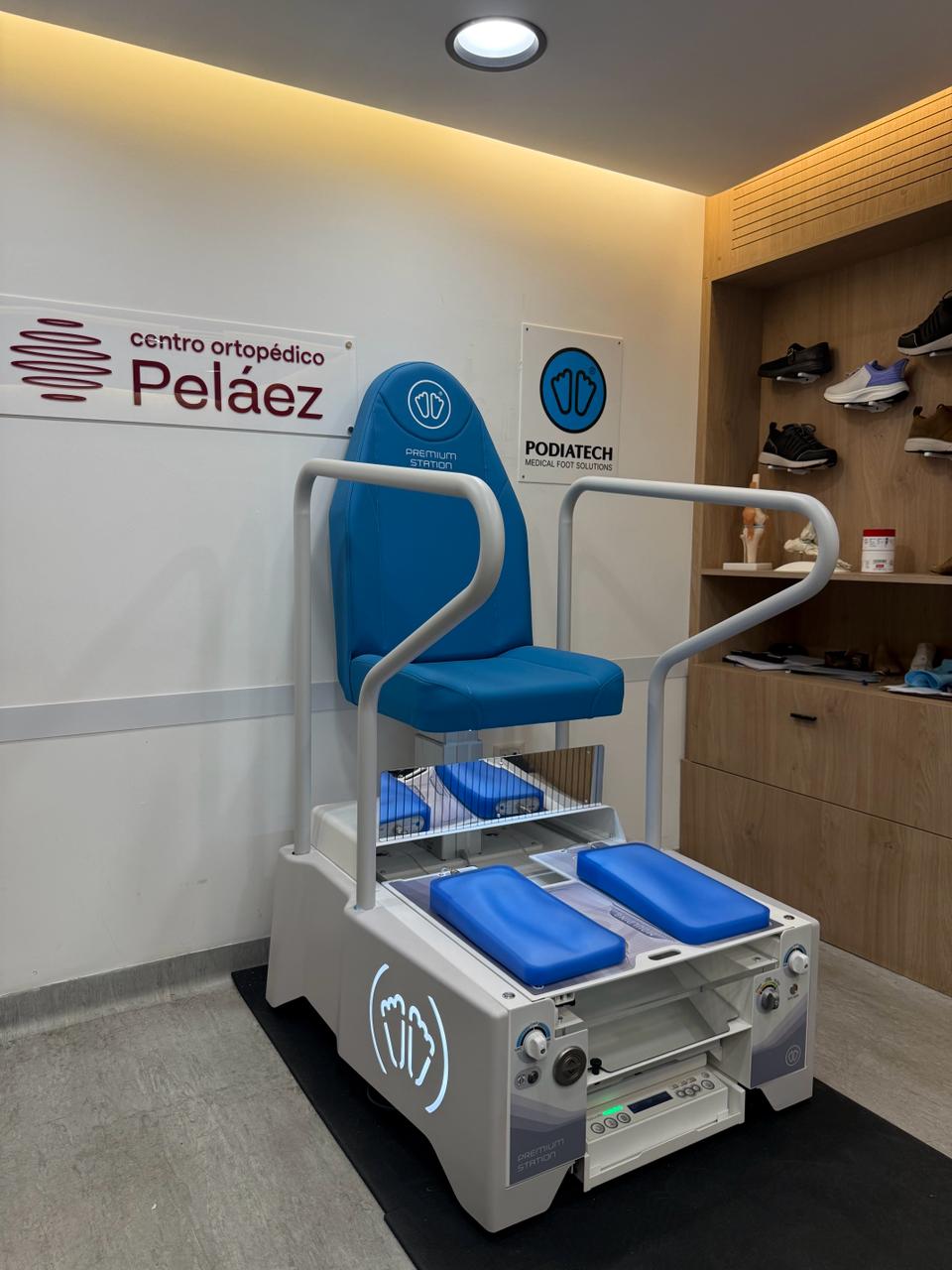 Estación Podiatech Premium Station instalada en el Centro Ortopédico Peláez